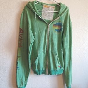 Aviator nation zip up hoodie Large